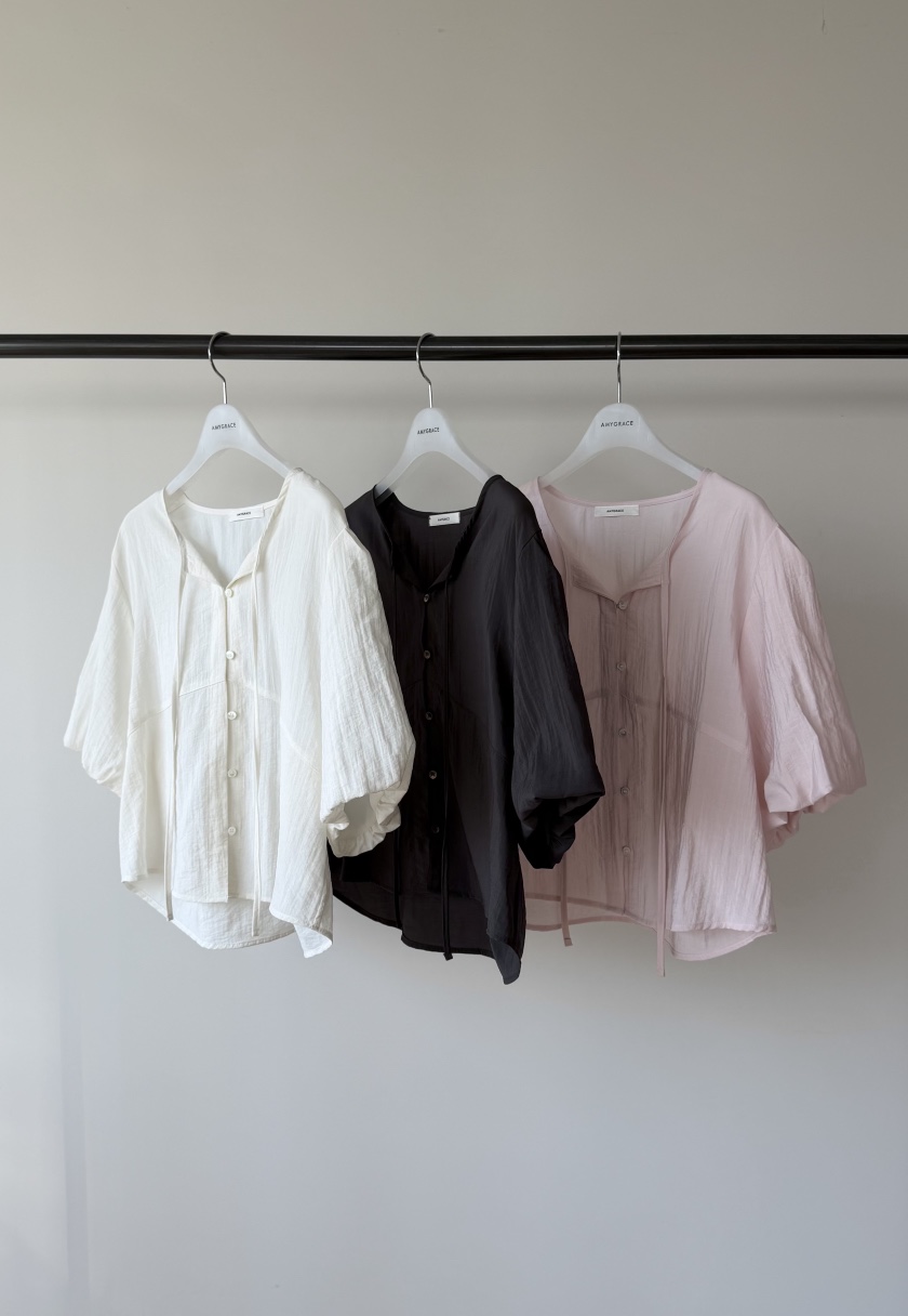 AMY GRACE-A東大門直郵女士新款熱賣26春夏真品襯衫蕾絲衫AMY GRACE-A襯衫/蕾絲衫