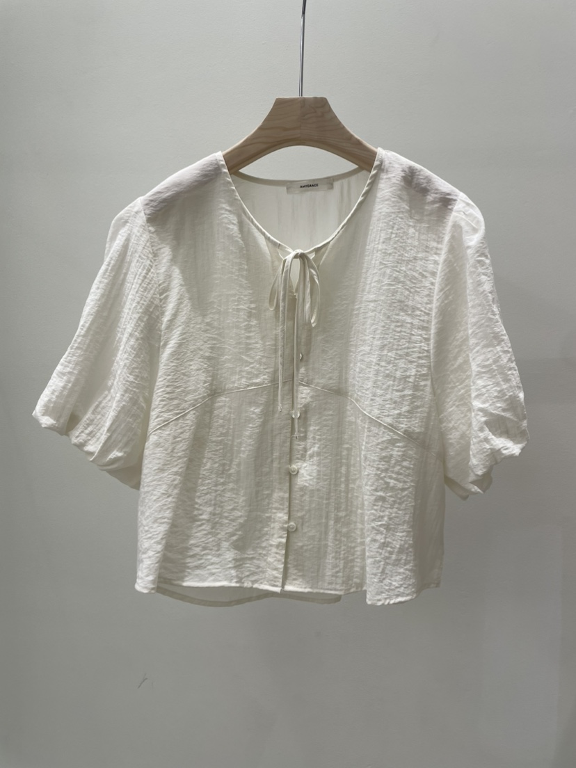 AMY GRACE-A東大門直郵女士新款熱賣26春夏真品襯衫蕾絲衫AMY GRACE-A襯衫/蕾絲衫圖色1