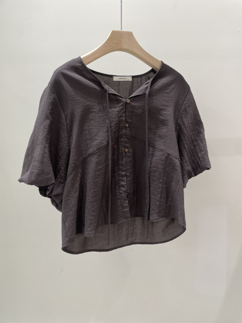 AMY GRACE-A東大門直郵女士新款熱賣26春夏真品襯衫蕾絲衫AMY GRACE-A襯衫/蕾絲衫圖色3