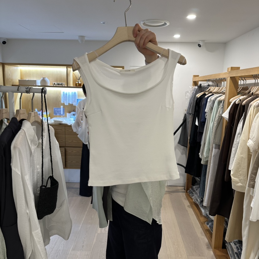 ROUNDER韓國代購女裝新品熱賣26夏季職業推薦時尚吊帶背心ROUNDER吊帶/背心圖色1