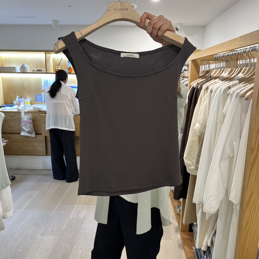 ROUNDER韓國代購女裝新品熱賣26夏季職業推薦時尚吊帶背心ROUNDER吊帶/背心圖色3