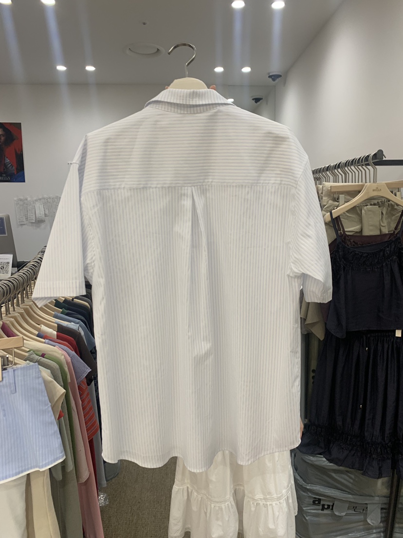 BRELLIN東大門實拍女士新品時尚職業真品26春夏襯衫蕾絲衫條紋BRELLIN襯衫/蕾絲衫