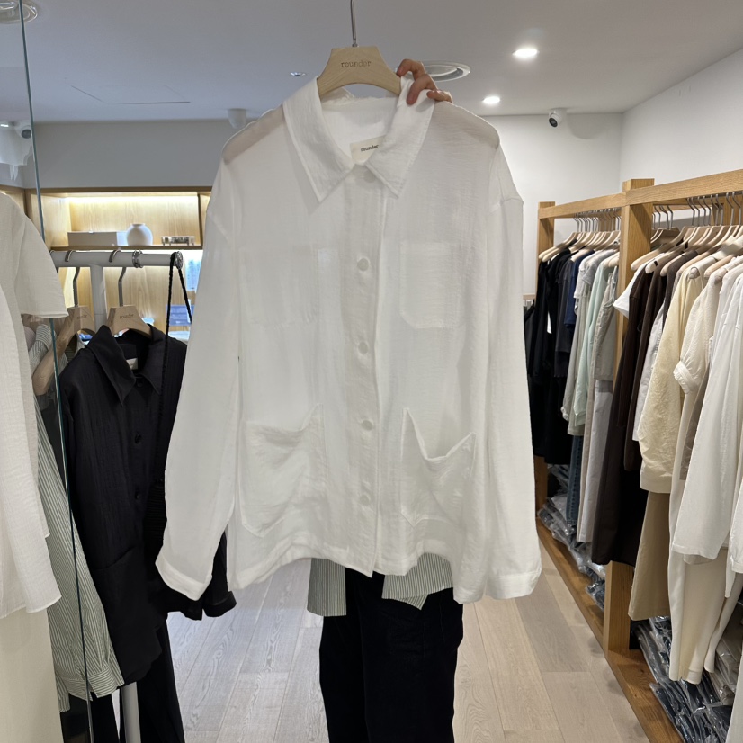 ROUNDER東大門代購女士新款休閑26春夏推薦真品熱賣夾克透明ROUNDER夾克圖色1