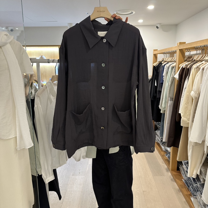 ROUNDER東大門代購女士新款休閑26春夏推薦真品熱賣夾克透明ROUNDER夾克圖色2