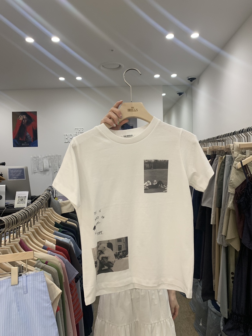 BRELLIN東大門實拍韓國女士新品人氣熱賣職業推薦26夏季T恤BRELLINT恤圖色1