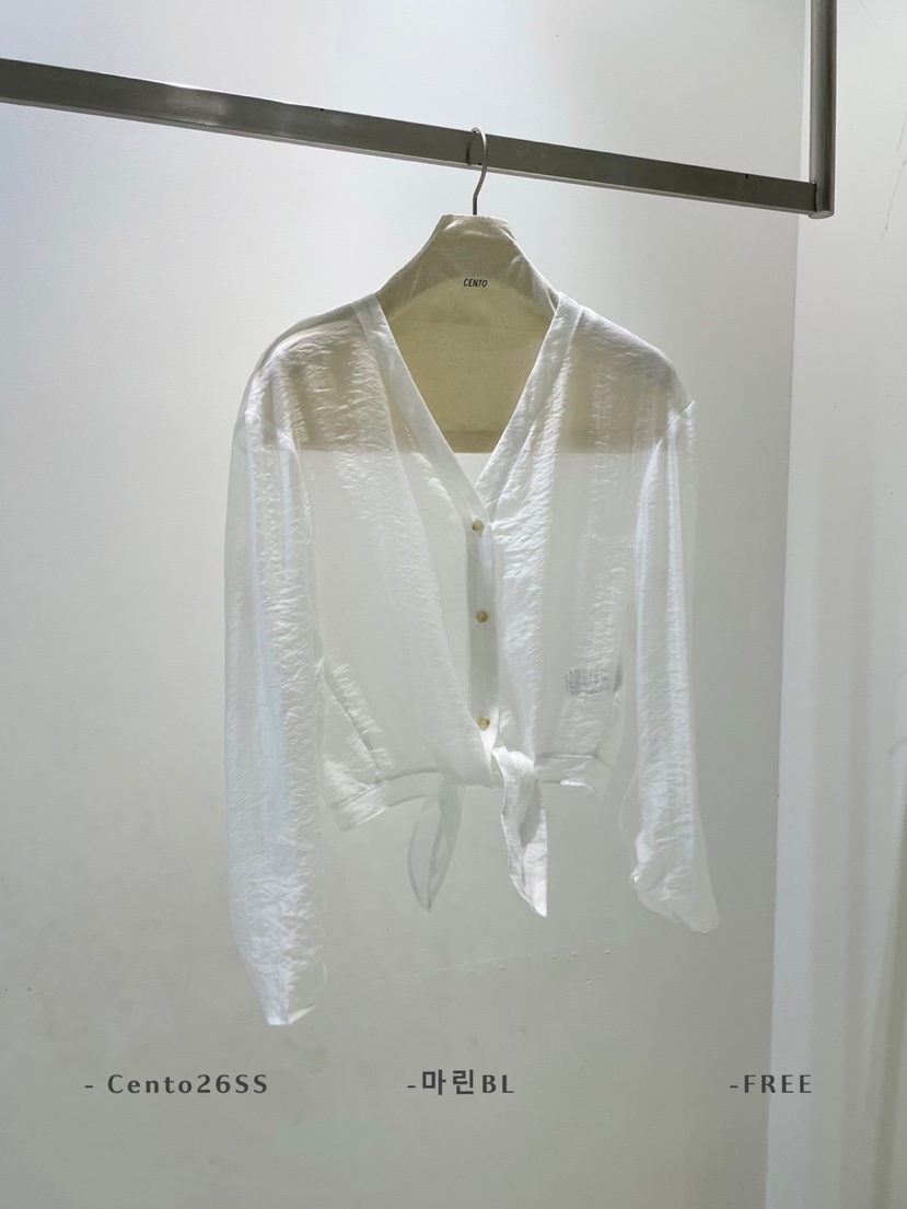 CENTO韓國東大門代購女士新品26春夏熱賣26夏季襯衫蕾絲衫CENTO襯衫/蕾絲衫