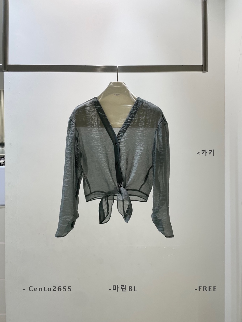 CENTO韓國東大門代購女士新品26春夏熱賣26夏季襯衫蕾絲衫CENTO襯衫/蕾絲衫圖色2