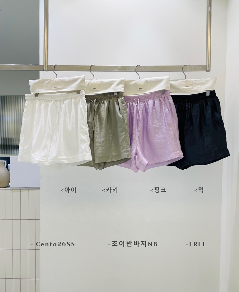 CENTO東大門實拍韓國女裝新品推薦26夏季休閑職業26春夏短褲CENTO短褲
