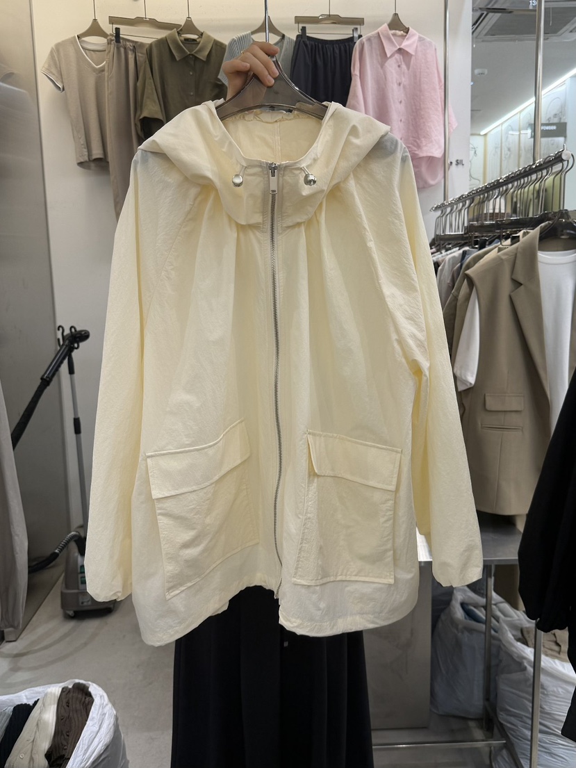 THE SIL韓國直郵女裝新品時尚26春夏26夏季夾克兜帽褶皺THE SIL/1 2ILLY夾克圖色1