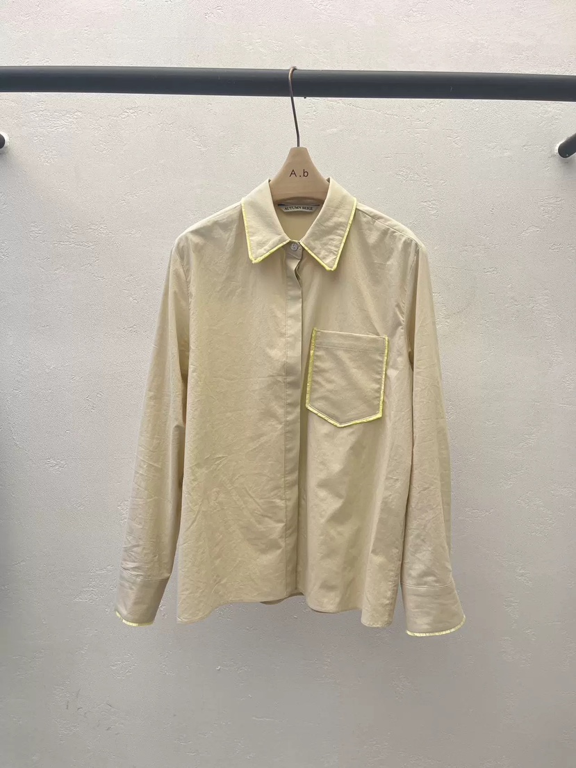 AUTUMN BEIGE-Q韓國代購女裝新款熱賣推薦休閑襯衫蕾絲衫A.b/AUTUMN BEIGE襯衫/蕾絲衫圖色1