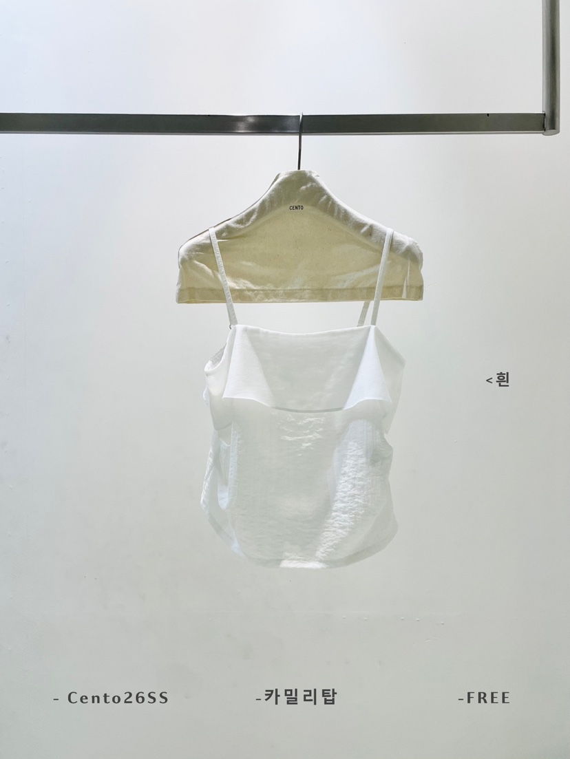 CENTO韓國直郵實拍女裝新品時尚熱賣人氣休閑26春夏吊帶背心CENTO吊帶/背心圖色1