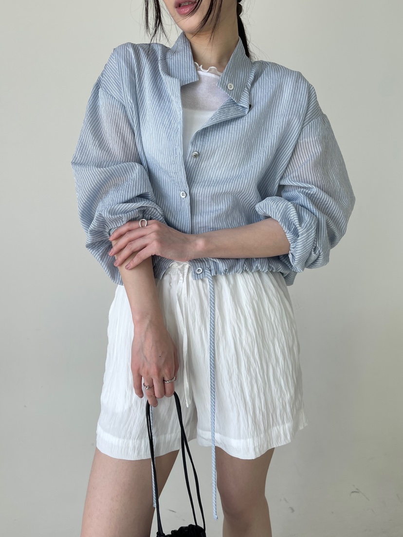 CENTO韓國直郵女士新款人氣時尚推薦休閑職業襯衫蕾絲衫高領CENTO襯衫/蕾絲衫