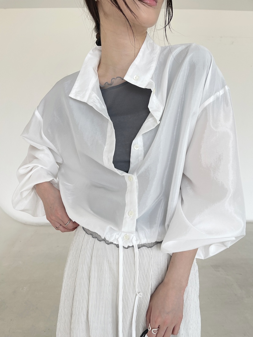 CENTO韓國直郵女士新款人氣時尚推薦休閑職業襯衫蕾絲衫高領CENTO襯衫/蕾絲衫