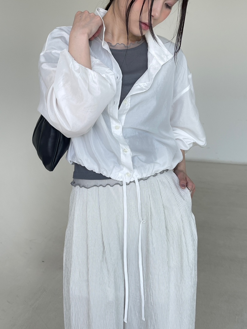 CENTO韓國直郵女士新款人氣時尚推薦休閑職業襯衫蕾絲衫高領CENTO襯衫/蕾絲衫圖色1