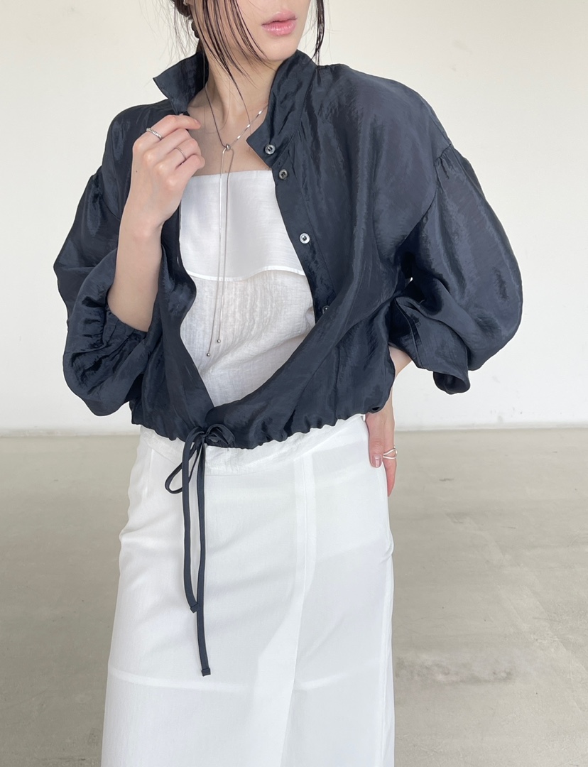 CENTO韓國直郵女士新款人氣時尚推薦休閑職業襯衫蕾絲衫高領CENTO襯衫/蕾絲衫圖色3