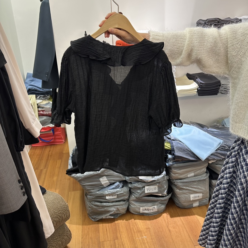 NAVE東大門實拍女士新品26春夏人氣職業真品時尚襯衫蕾絲衫NAVE襯衫/蕾絲衫