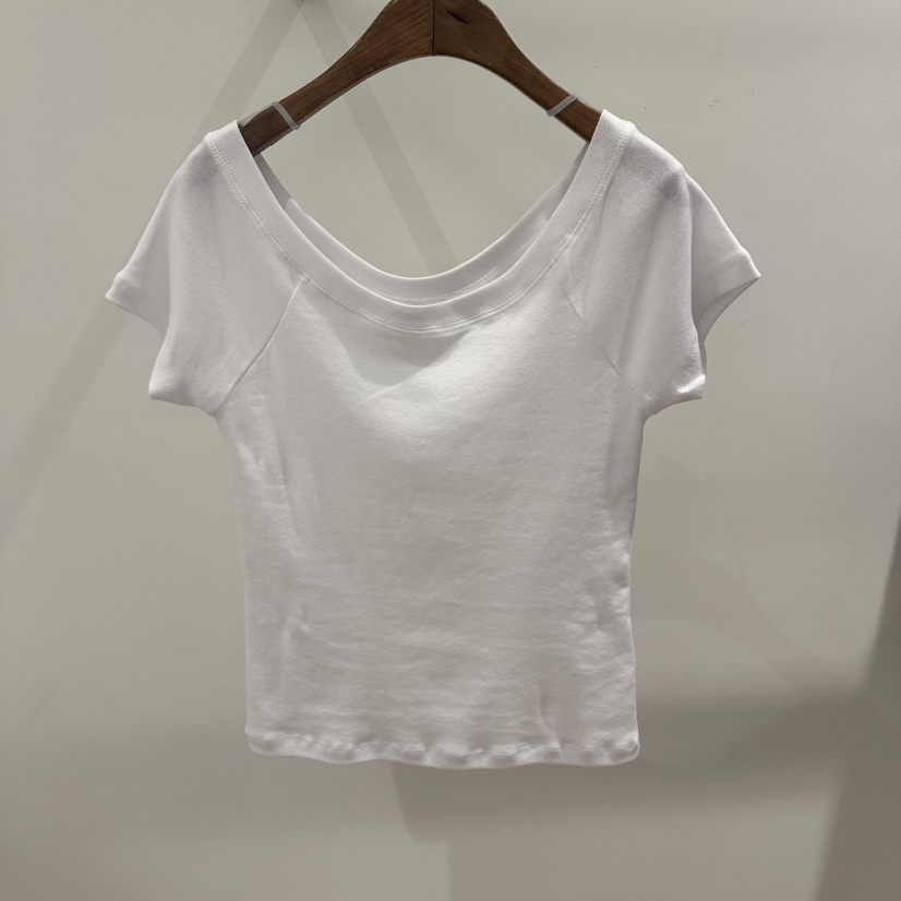 AGO東大門實拍韓國女士新款26春夏26夏季休閑職業時尚T恤AGOT恤圖色2