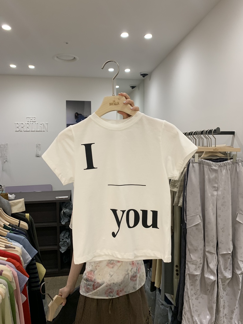 BRELLIN韓國代購女士新款時尚職業人氣推薦真品休閑26春夏T恤BRELLINT恤圖色1