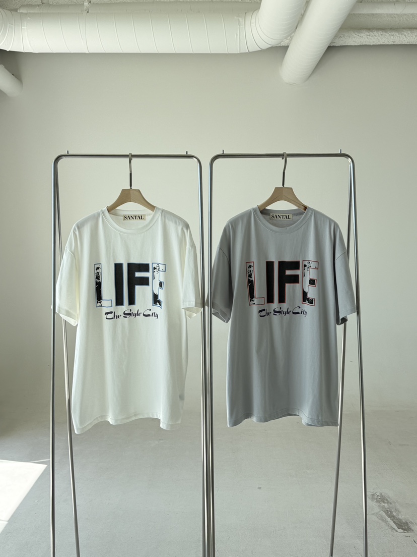 SANTAL韓國代購女裝新款熱賣真品26春夏推薦時尚休閑職業T恤SANTALT恤