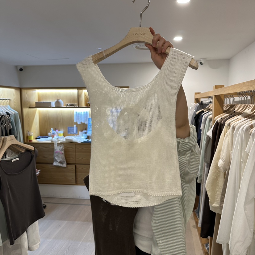 ROUNDER東大門直郵女裝新品職業26春夏真品時尚休閑吊帶背心ROUNDER吊帶/背心圖色1