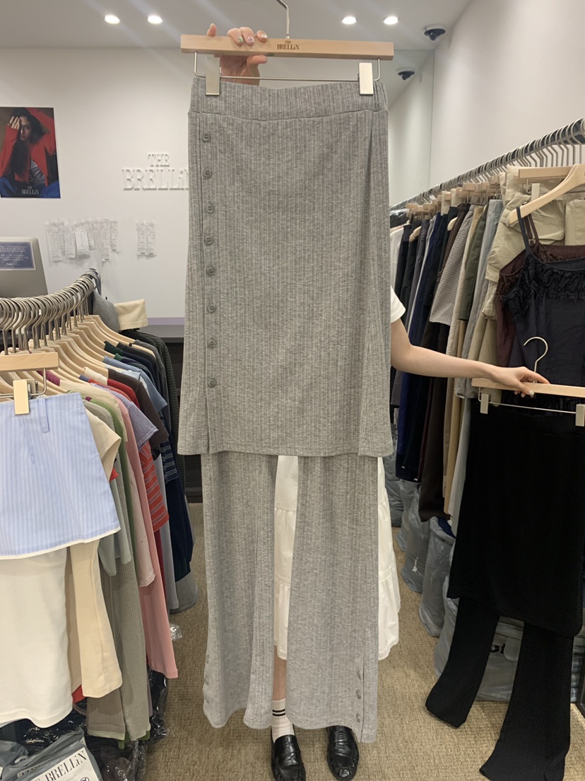 BRELLIN韓國直郵女裝新品26春夏職業推薦真品人氣裙褲紐扣BRELLIN裙褲圖色1