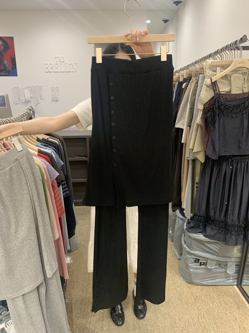 BRELLIN韓國直郵女裝新品26春夏職業推薦真品人氣裙褲紐扣BRELLIN裙褲圖色2