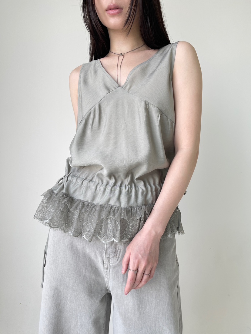 CENTO韓國代購女士新款人氣時尚休閑職業26春夏吊帶背心蕾絲CENTO吊帶/背心