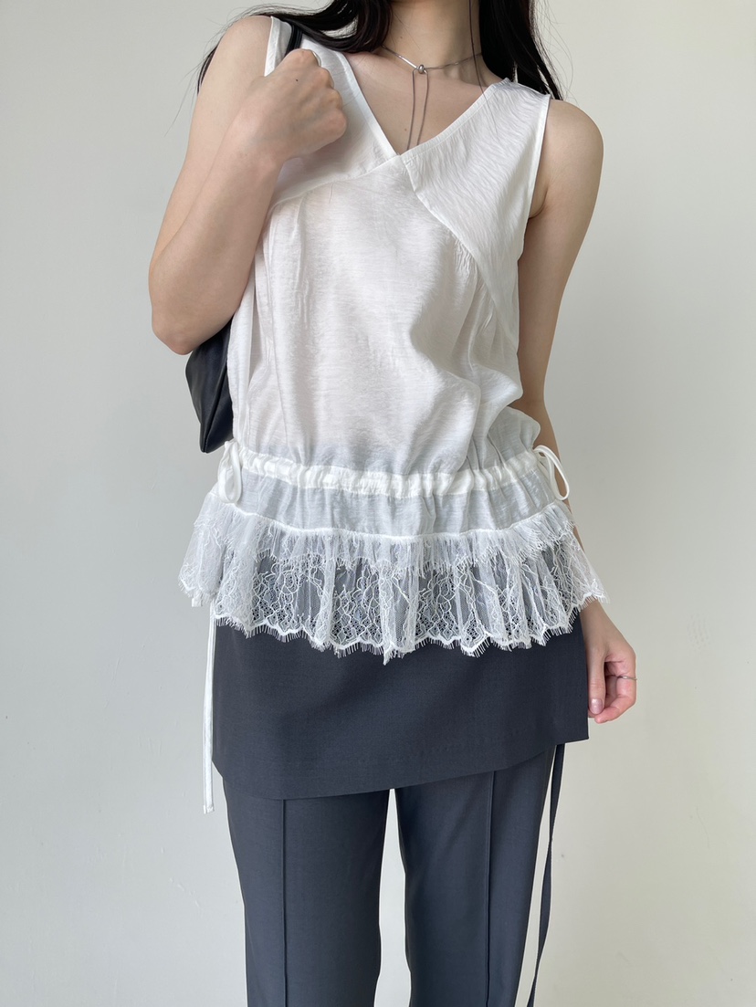 CENTO韓國代購女士新款人氣時尚休閑職業26春夏吊帶背心蕾絲CENTO吊帶/背心