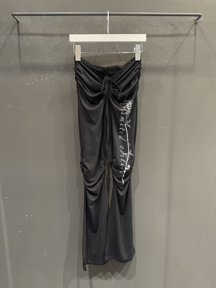 GATELESS韓國東大門代購女士新款26春夏推薦時尚休閑褲褶皺GATELESS休閑褲圖色2