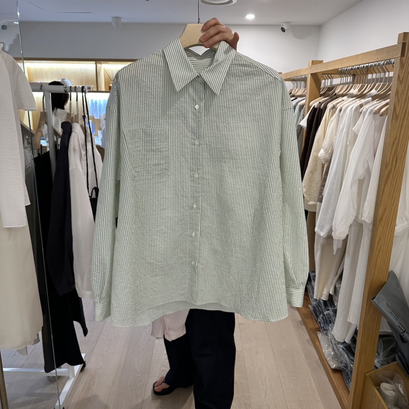 ROUNDER韓國代購女士新款26春夏時尚休閑職業推薦襯衫蕾絲衫ROUNDER襯衫/蕾絲衫圖色2