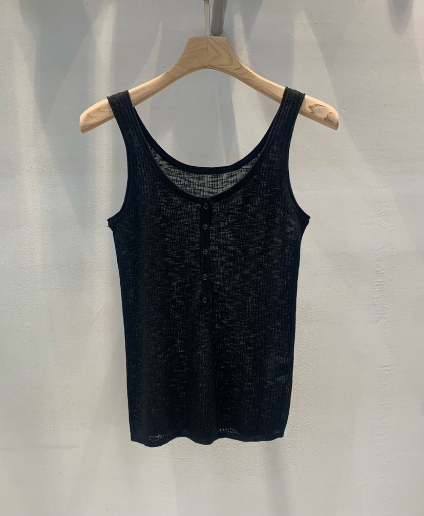 THE SIL東大門實拍韓國女裝新品26夏季熱賣吊帶背心紐扣THE SIL/1 2ILLY吊帶/背心圖色3