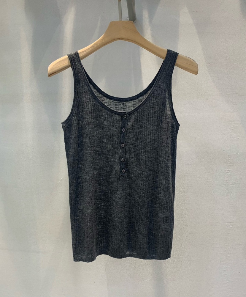 THE SIL東大門實拍韓國女裝新品26夏季熱賣吊帶背心紐扣THE SIL/1 2ILLY吊帶/背心圖色4