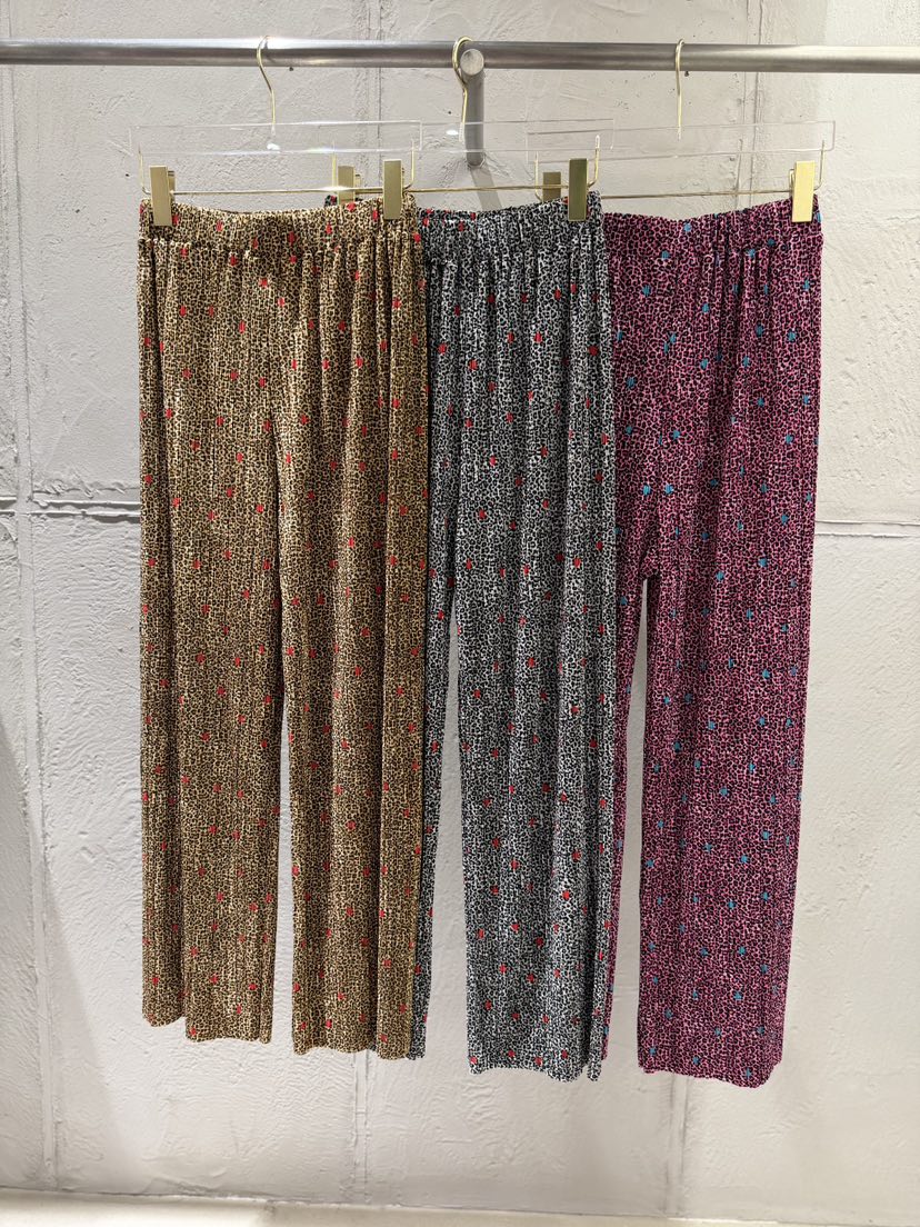 UNICO-p韓國東大門代購女裝新款26夏季時尚人氣休閑褲豹紋UNICO休閑褲