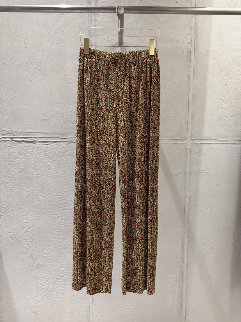 UNICO-p韓國東大門代購女裝新款26夏季時尚人氣休閑褲豹紋UNICO休閑褲圖色1