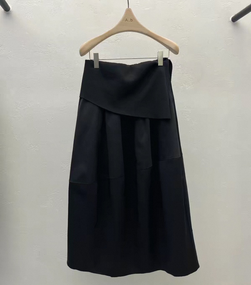 AUTUMN BEIGE-Q韓國東大門直郵女裝新款熱賣半身裙中短裙撞色A.b/AUTUMN BEIGE半身裙/中短裙圖色1