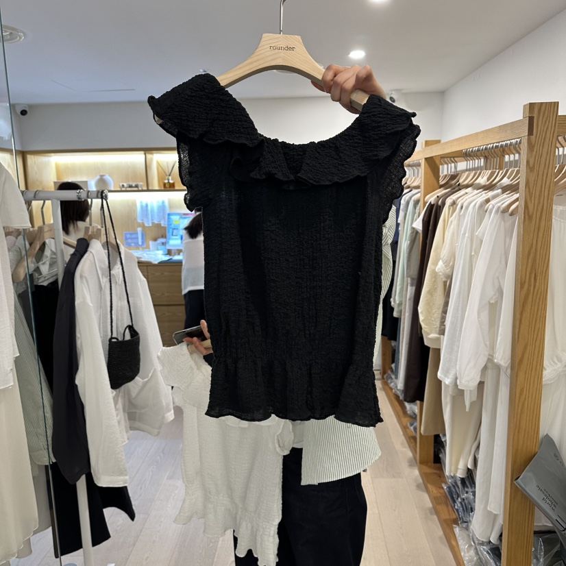 ROUNDER東大門實拍韓國女裝新品推薦人氣休閑26夏季襯衫蕾絲衫ROUNDER襯衫/蕾絲衫圖色2