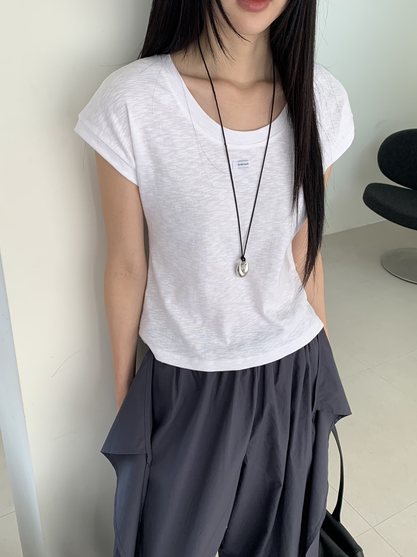 RIVER RAIN東大門直郵女士新款真品休閑26春夏人氣時尚T恤RIVER RAINT恤