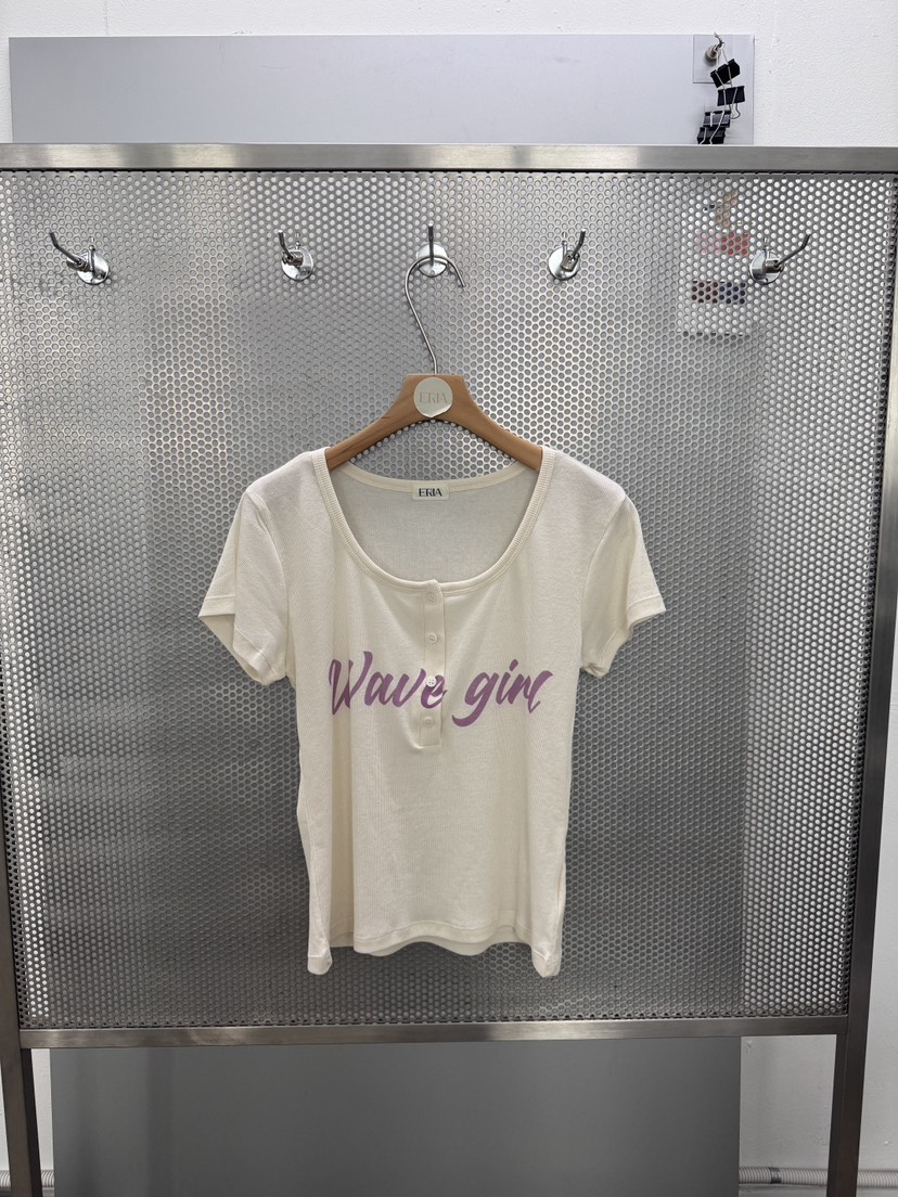 HUE/ERIA韓國東大門直郵女士新品推薦熱賣職業人氣26春夏T恤HUE/ERIAT恤圖色2