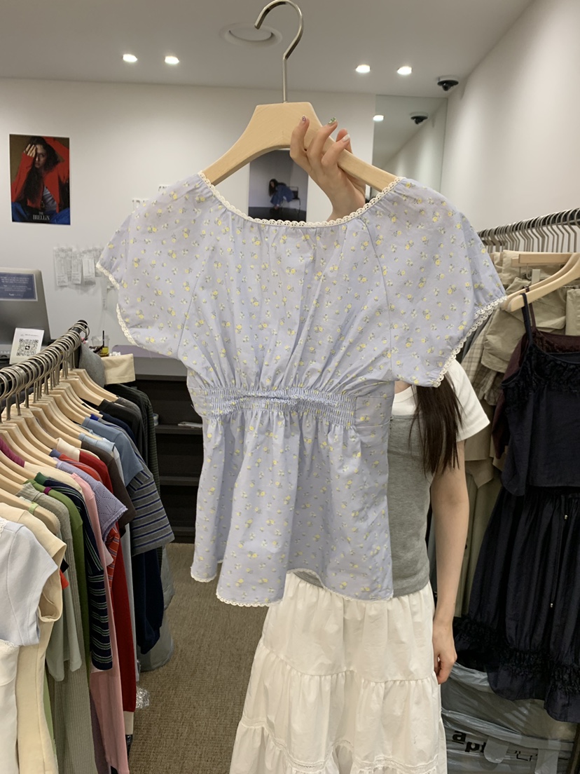 BRELLIN韓國代購女士新款熱賣26春夏時尚人氣職業襯衫蕾絲衫BRELLIN襯衫/蕾絲衫