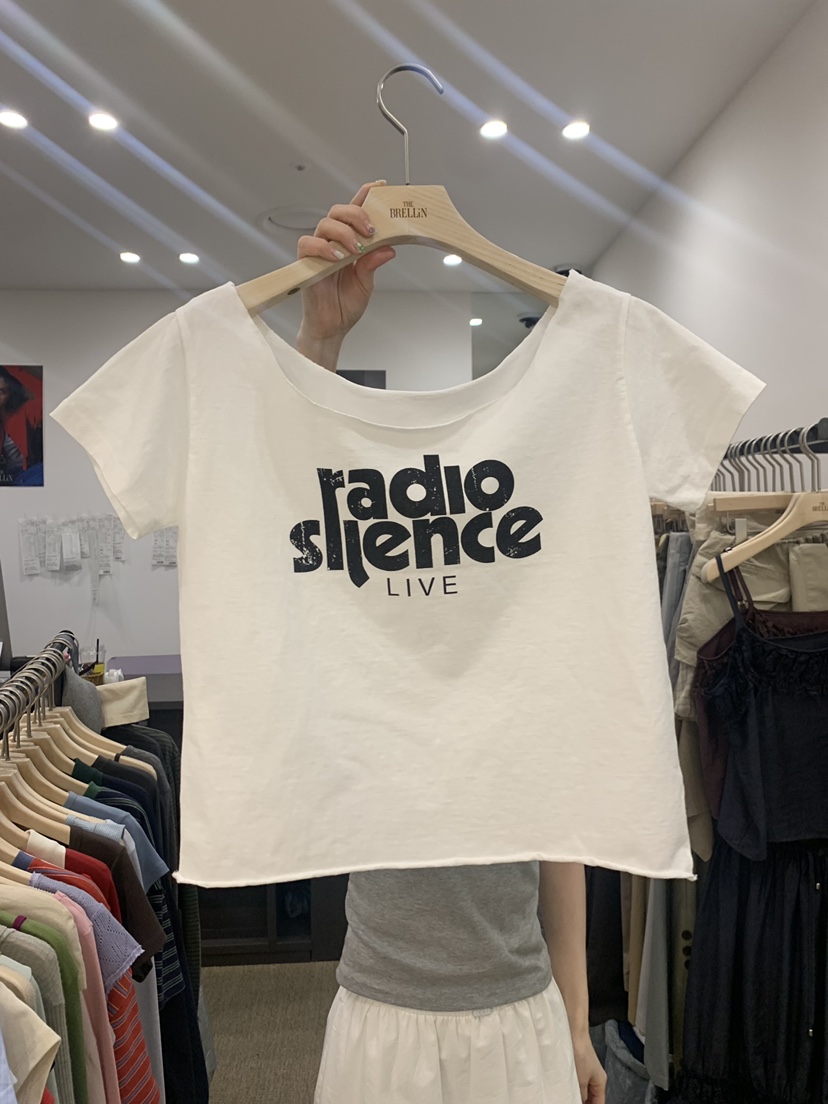 BRELLIN韓國代購女裝新品休閑推薦26夏季熱賣職業時尚T恤BRELLINT恤圖色1