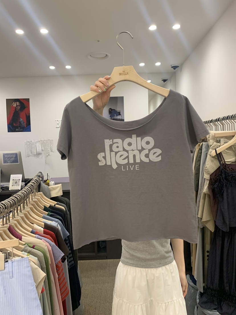 BRELLIN韓國代購女裝新品休閑推薦26夏季熱賣職業時尚T恤BRELLINT恤圖色2