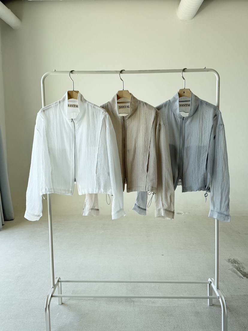 SANTAL韓國直郵女士新品職業人氣休閑推薦26夏季夾克拉鏈SANTAL夾克