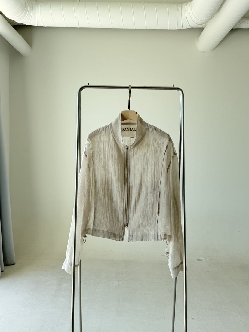 SANTAL韓國直郵女士新品職業人氣休閑推薦26夏季夾克拉鏈SANTAL夾克圖色2