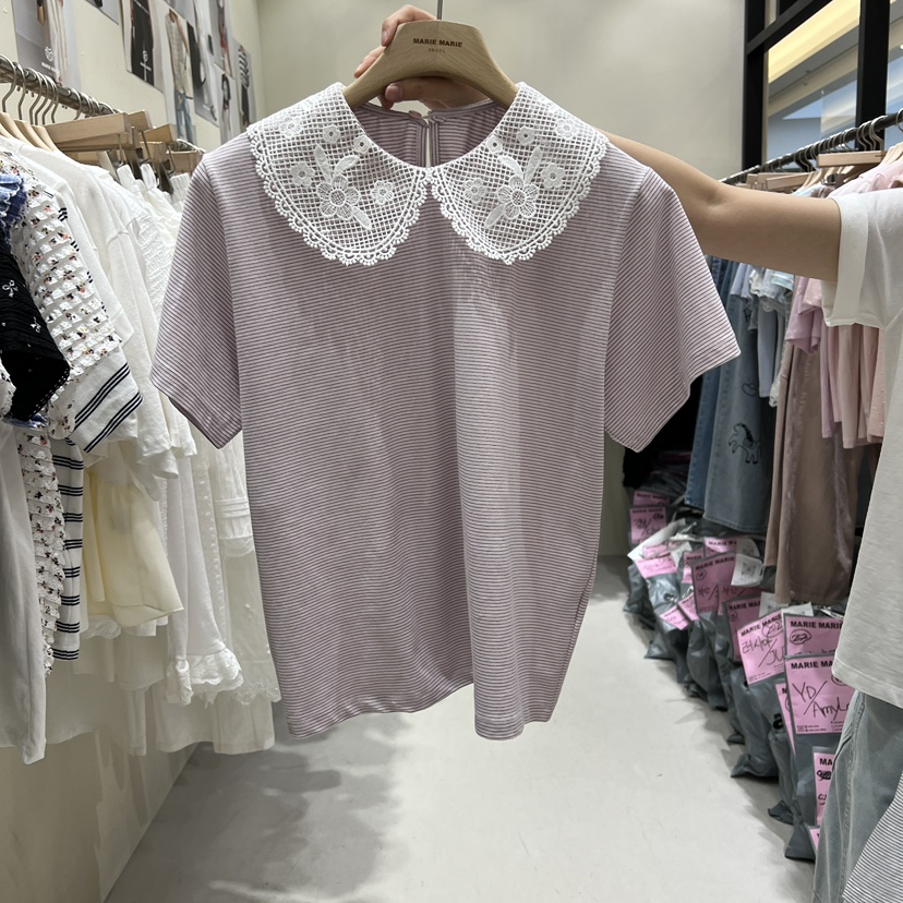 MARIE MARIE韓國代購女裝新款26春夏時尚休閑推薦熱賣T恤MARIE MARIET恤圖色2