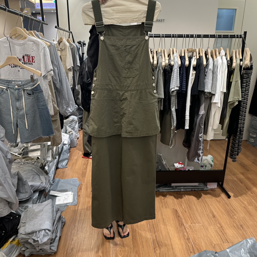 JADEMARKET東大門實拍女士新款熱賣推薦背帶褲不含腰帶多層JADE SEOUL_MARKET背帶褲圖色2