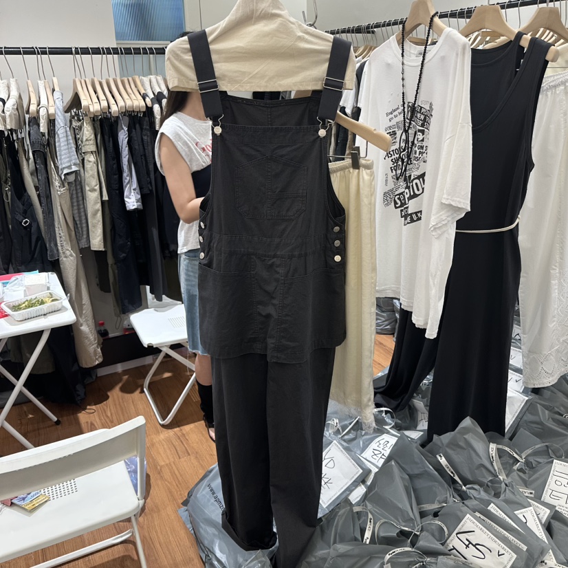 JADEMARKET東大門實拍女士新款熱賣推薦背帶褲不含腰帶多層JADE SEOUL_MARKET背帶褲圖色3