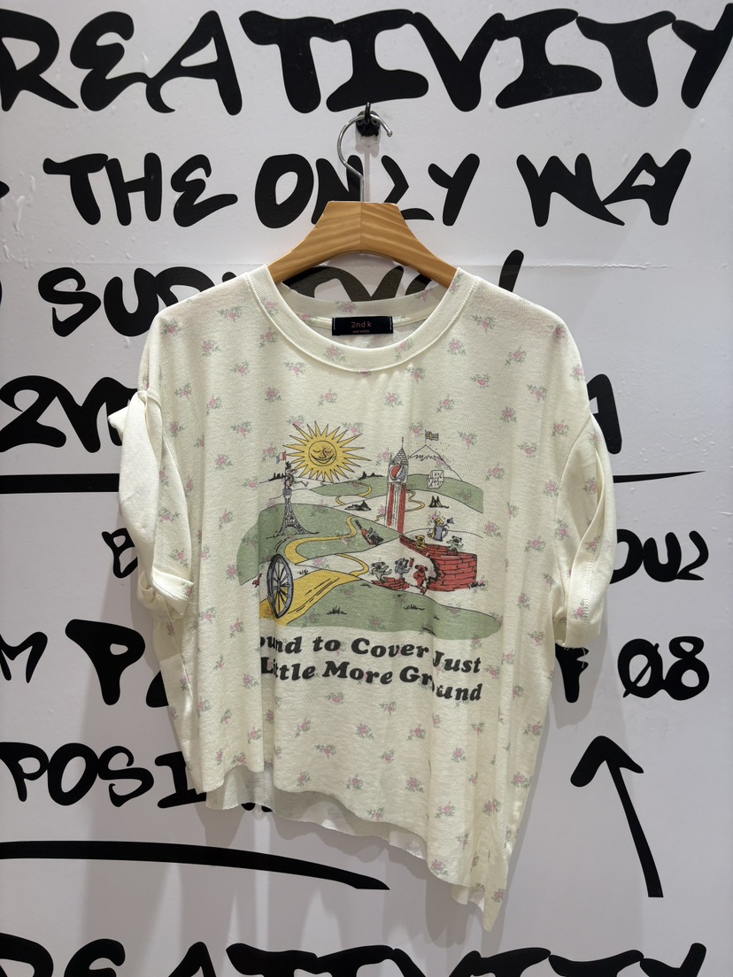 2ND K韓國直郵女裝新款熱賣26夏季時尚職業人氣26春夏T恤2ND KT恤圖色1