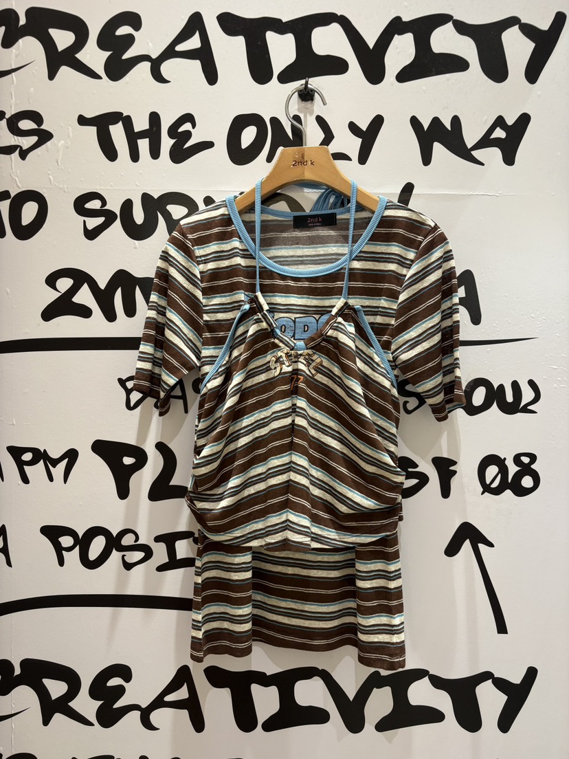 2ND K東大門實拍韓國女士新款26春夏休閑熱賣26夏季推薦T恤2ND KT恤圖色4