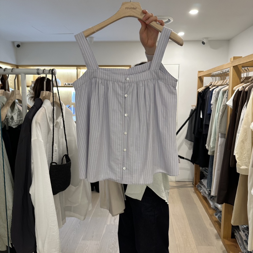 ROUNDER韓國直郵女士新款真品時尚推薦休閑人氣職業吊帶背心ROUNDER吊帶/背心圖色1