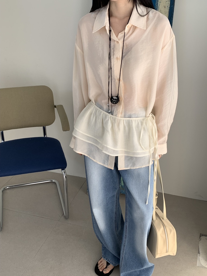 RIVER RAIN韓國直郵女士新品熱賣職業26春夏休閑套裝含腰帶RIVER RAIN套裝